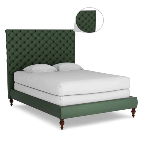 Altruim Upholstered Without Storage Bed In Suede - A Crown Furniture