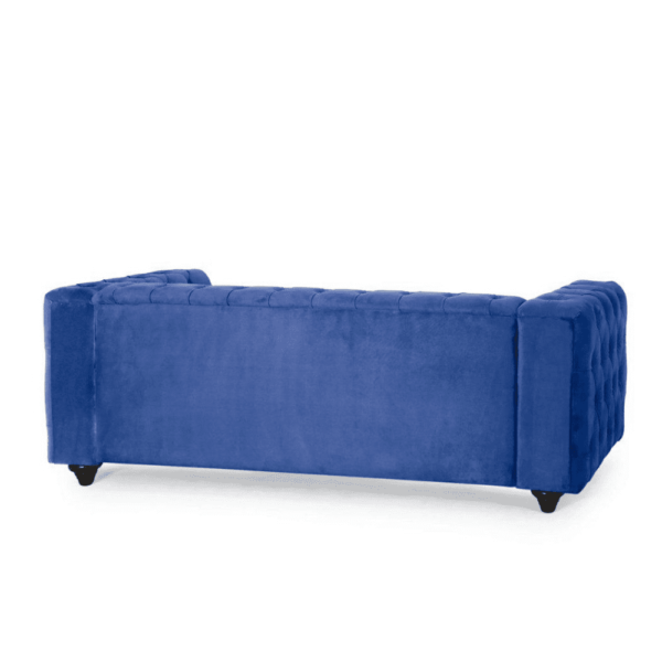 Karsten Velvet Tufted Sofa Set - A Crown Furniture