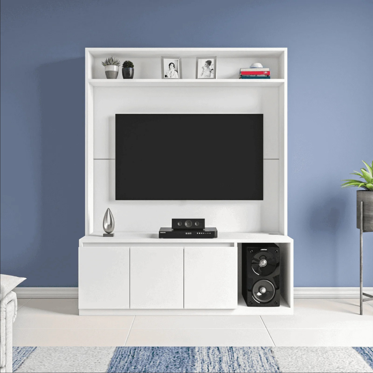 Benagh Tv Unit- Frosty White