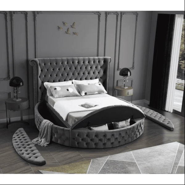 Slipway Tufted Upholstered Low Profile Platform Bed - A Crown Furniture