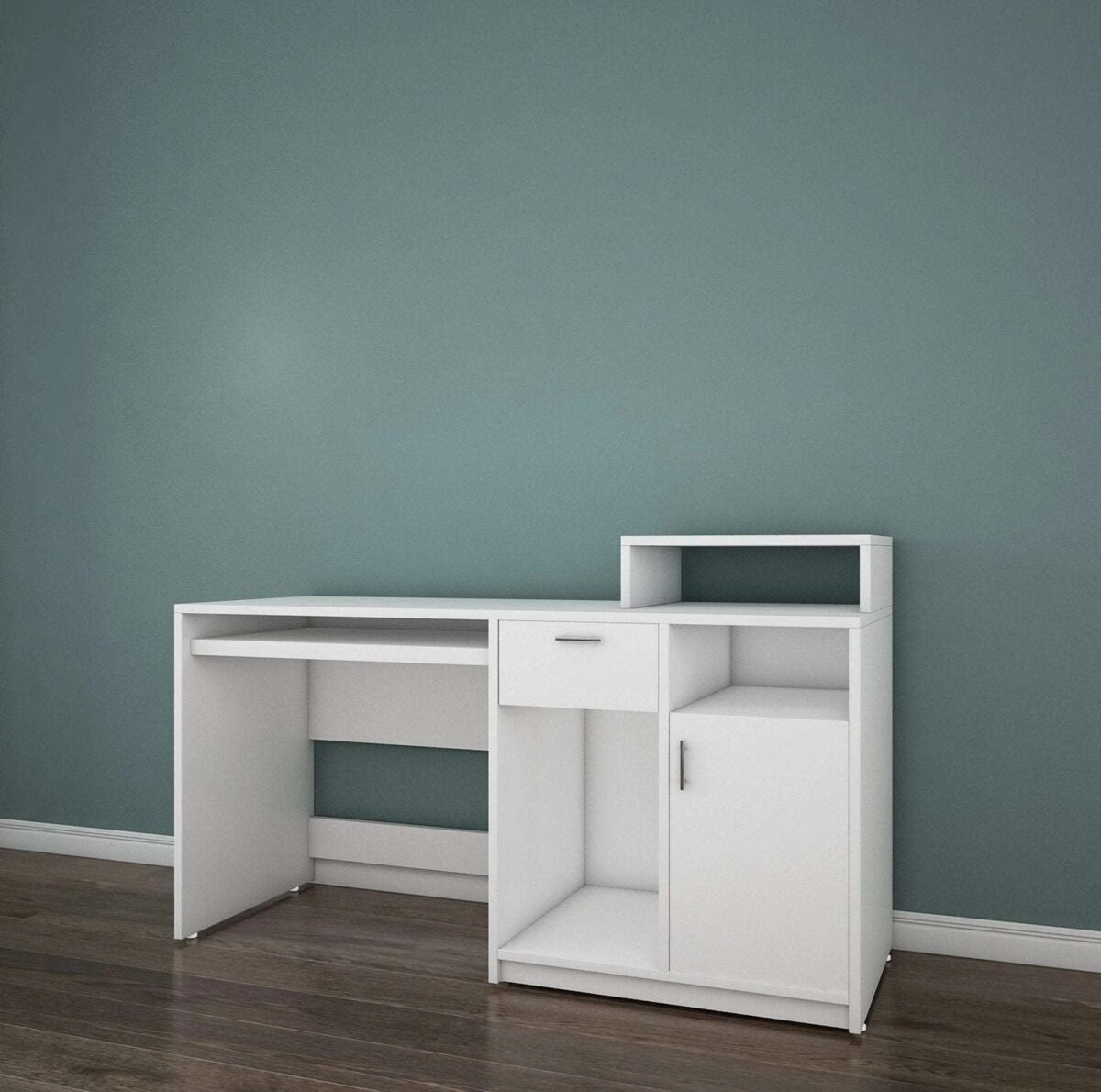 Aether Study Table In White Color