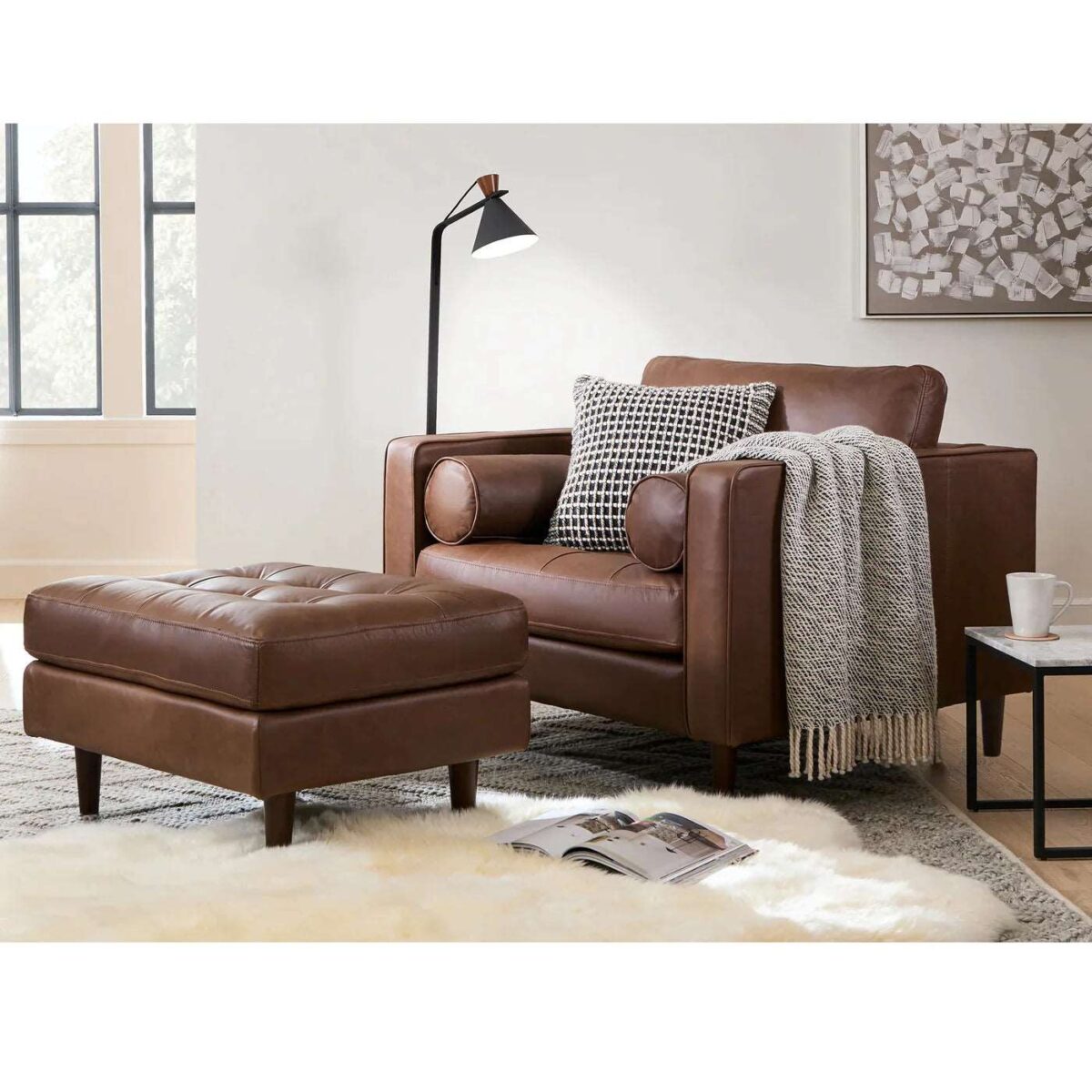 Chic Retreat: Elegant 2-Seater Sofa for Modern Homes
