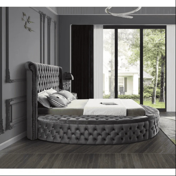 Slipway Tufted Upholstered Low Profile Platform Bed - A Crown Furniture