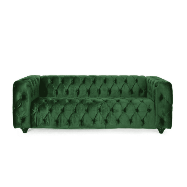 Karsten Velvet Tufted Sofa Set - A Crown Furniture