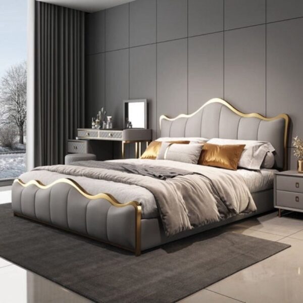 Fhuaran Premium Upholstered Bed With Storage - A Crown Furniture