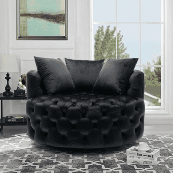 Infinity Tufted Arm Chair - A Crown Furniture