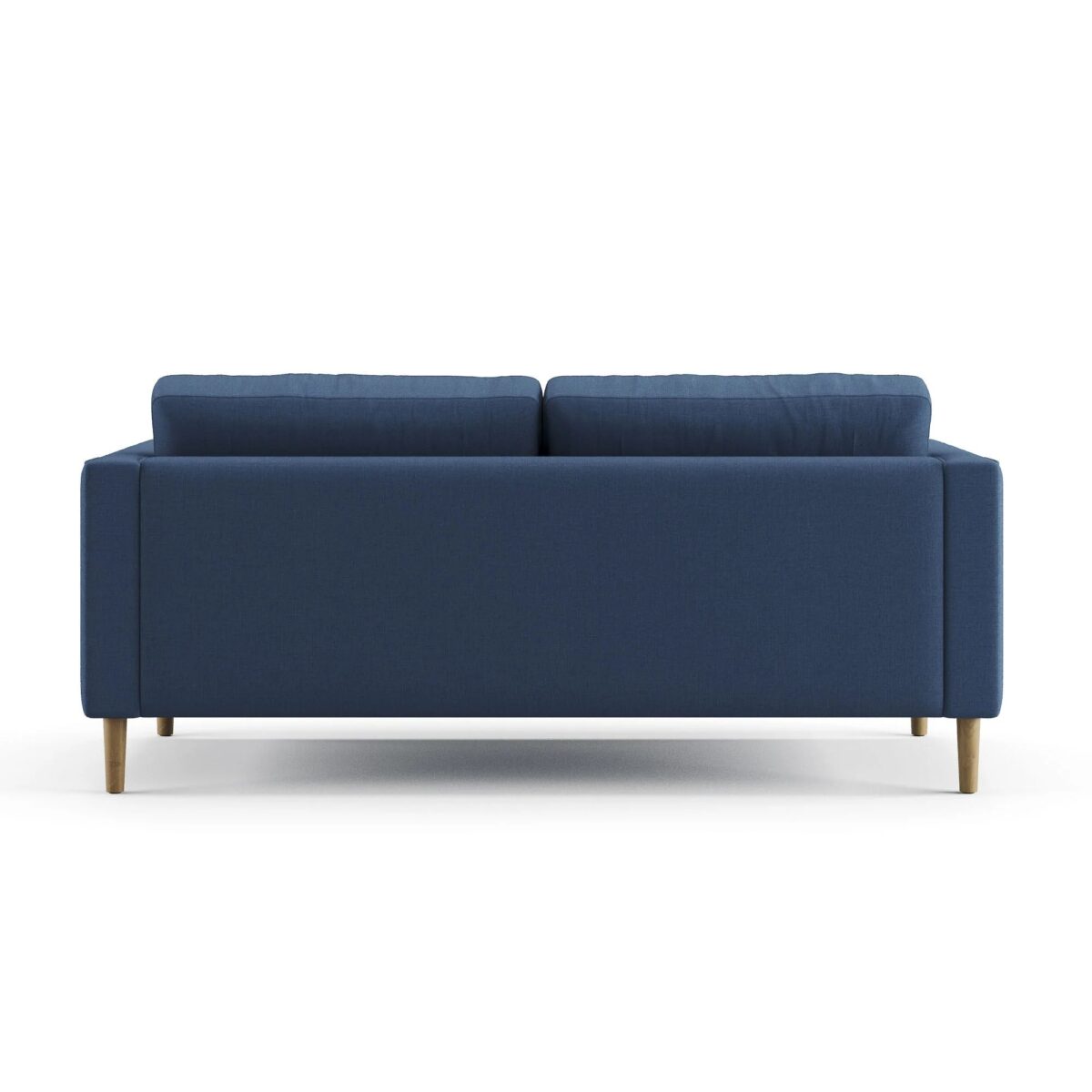 2 Seater Back Indigo Blue Wood Leg