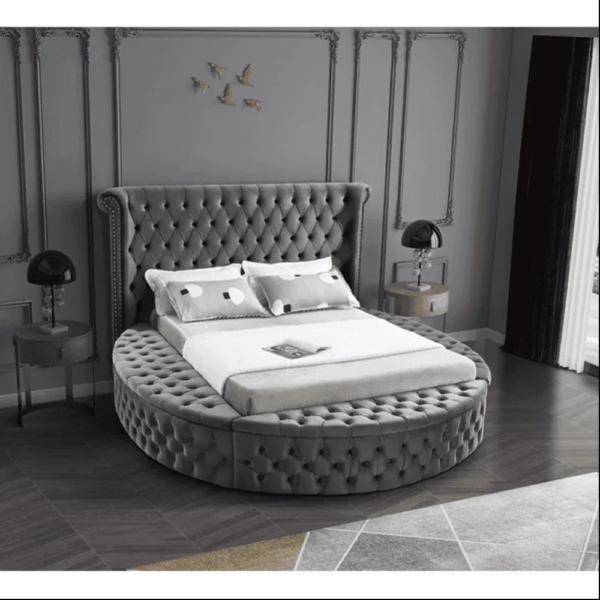 Slipway Tufted Upholstered Low Profile Platform Bed - A Crown Furniture