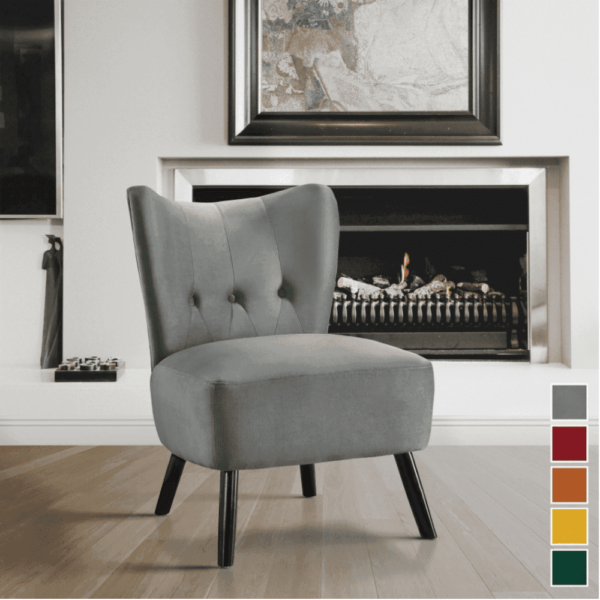 Eden Suede Accent Chair - A Crown Furniture