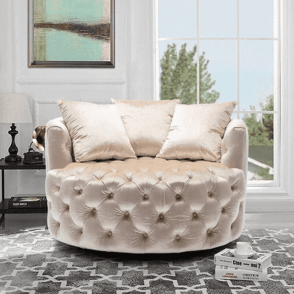 Infinity Tufted Arm Chair - A Crown Furniture