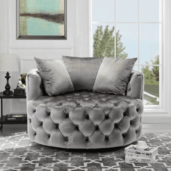 Infinity Tufted Arm Chair - A Crown Furniture