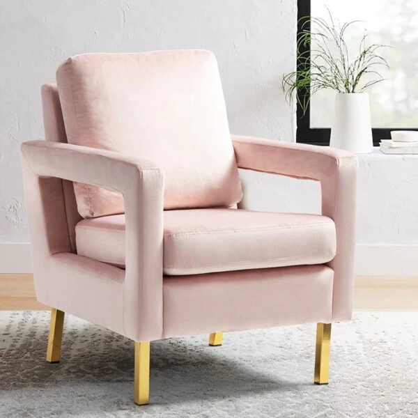 Aniakchak Upholstered Accent Chair In Suede - A Crown Furniture