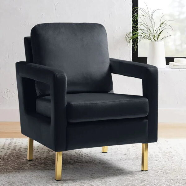 Aniakchak Upholstered Accent Chair In Suede - A Crown Furniture