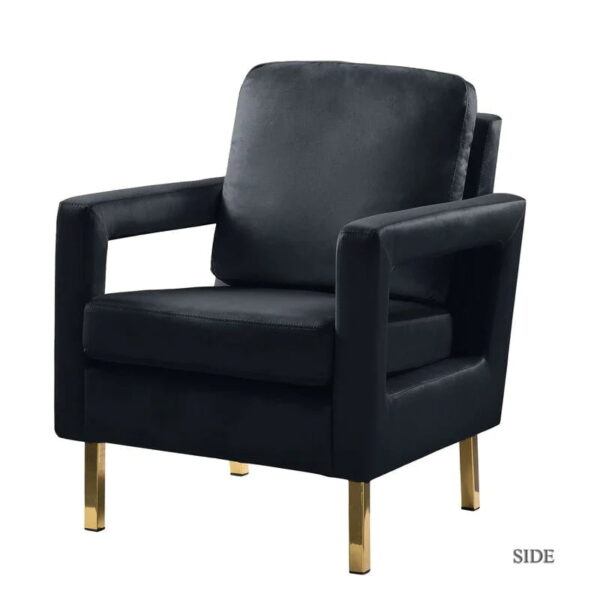 Aniakchak Upholstered Accent Chair In Suede - A Crown Furniture