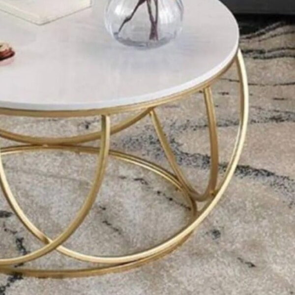 Caora Center Table in Gold Finish - A Crown Furniture