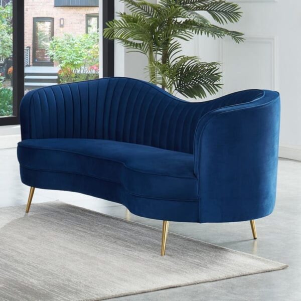 Impuls Premium Upholstered Curved Sofa - A Crown Furniture