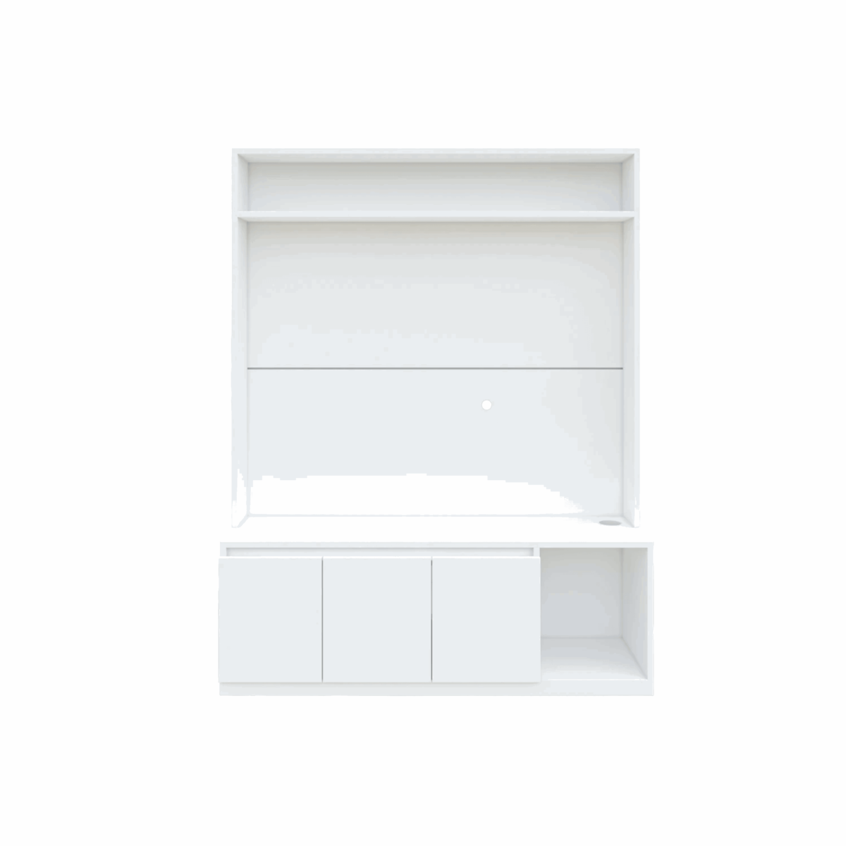 Benagh Tv Unit- Frosty White