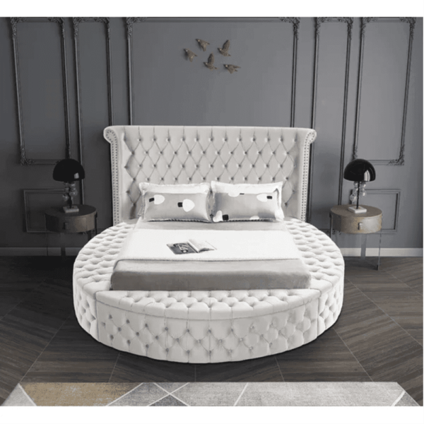 Slipway Tufted Upholstered Low Profile Platform Bed - A Crown Furniture