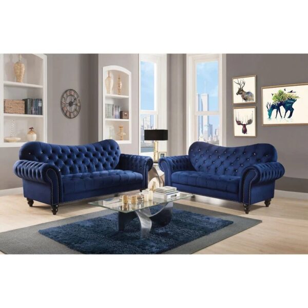 Jigga Luxury Chesterfield Sofa Set - A Crown Furniture