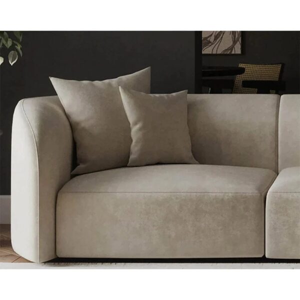 Vreta Premium Upholstered Curved Sofa - A Crown Furniture