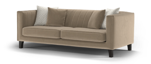 Sune Luxury Sofa Set In Suede - A Crown Furniture