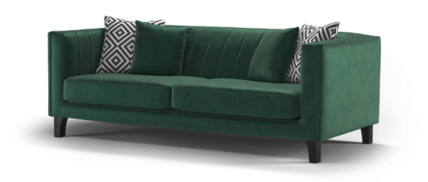 Sune Luxury Sofa Set In Suede - A Crown Furniture