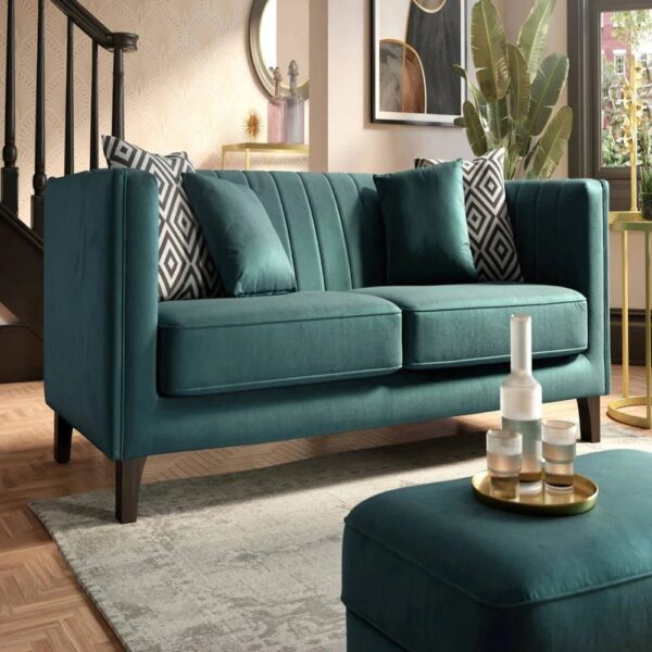 Sune Luxury Sofa Set In Suede - A Crown Furniture