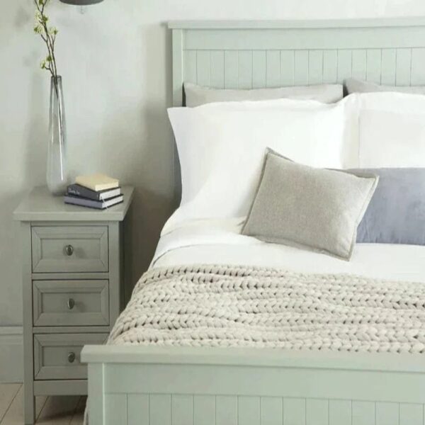 Killane Wooden Bed Without Storage In Grey Matt Finish - A Crown Furniture