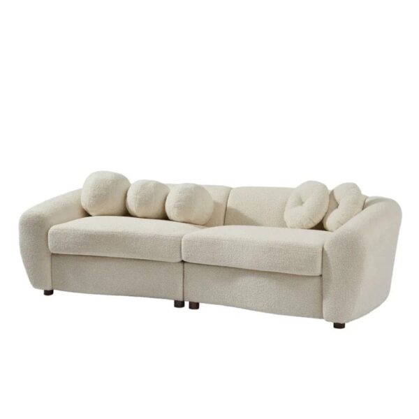 Vinstra Premium Modern Suede Sofa Set - A Crown Furniture