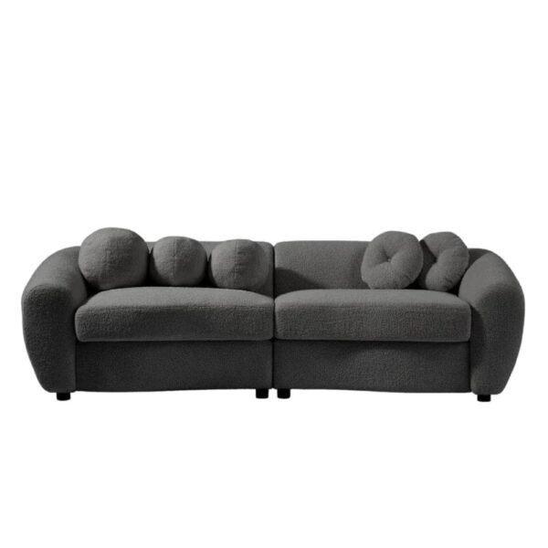 Vinstra Premium Modern Suede Sofa Set - A Crown Furniture