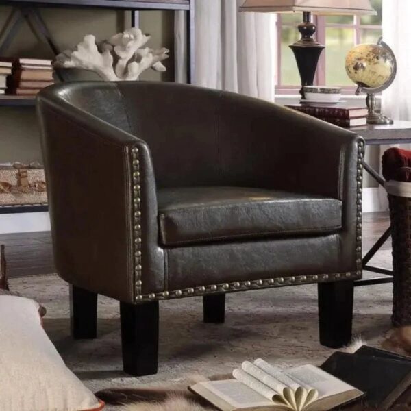 Greenane Accent Chair In Leatherette - A Crown Furniture