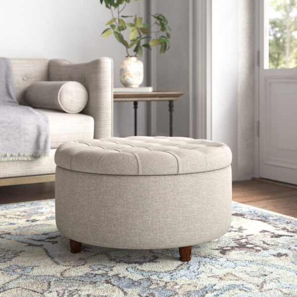 Parker Upholstered Storage Ottoman