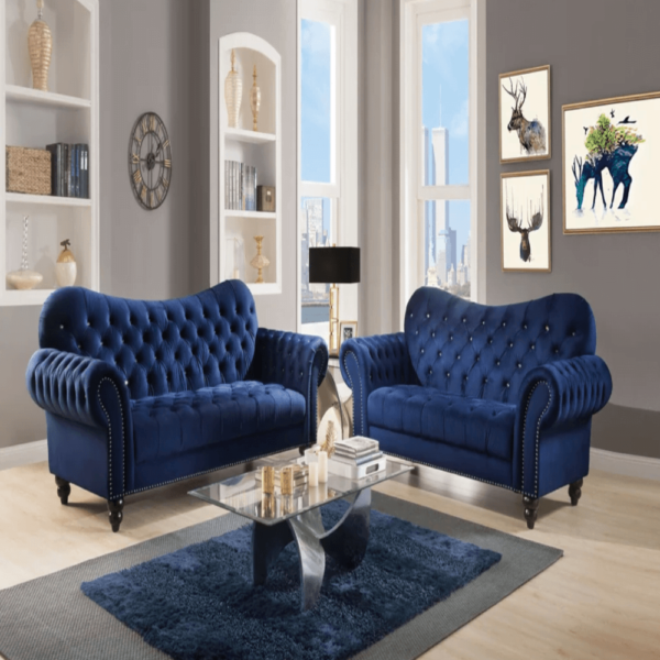 Jigga Luxury Chesterfield Sofa Set - A Crown Furniture