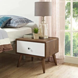 Sugarloaf Bedside Table With 2 Drawers In Laminate - A Crown Furniture