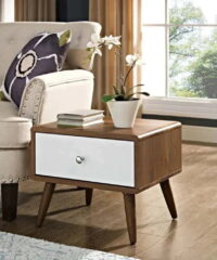 Sugarloaf Bedside Table With 2 Drawers In Laminate - A Crown Furniture