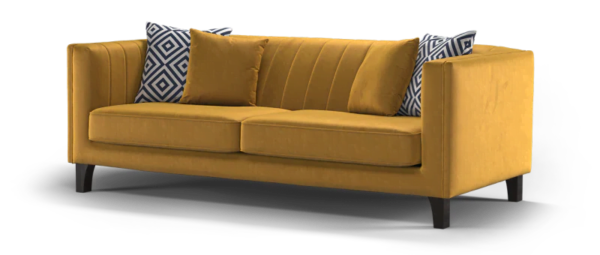 Sune Luxury Sofa Set In Suede - A Crown Furniture