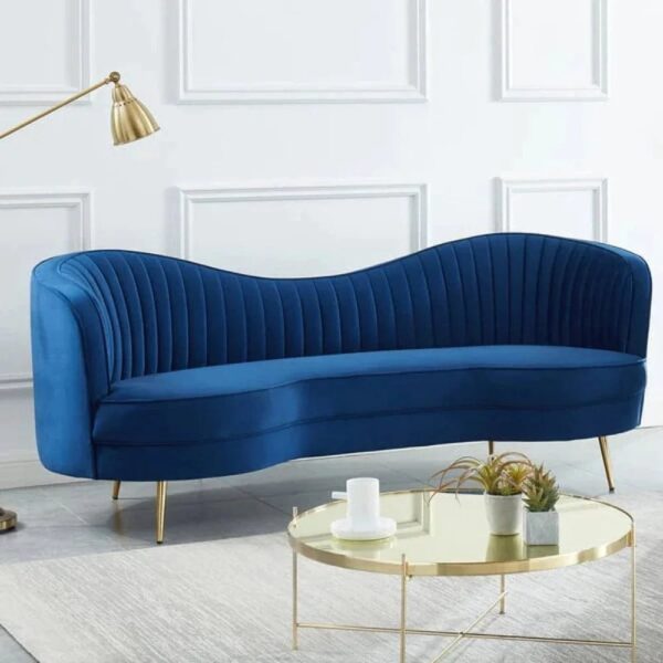 Impuls Premium Upholstered Curved Sofa - A Crown Furniture