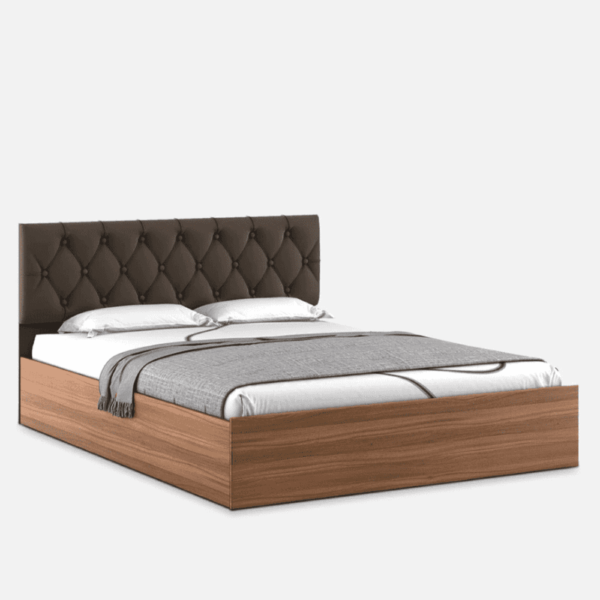 comet king size bed with box storage in exotic teak finish by a globia creations comet king size bed asjdzr min 6