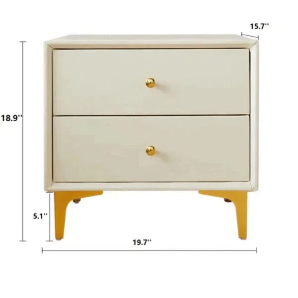 Ecliptic Side Table With 2 Drawers - A Crown Furniture