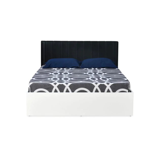 Cruachan Plus Upholstered Bed With Storage In Pu Polish - A Crown Furniture