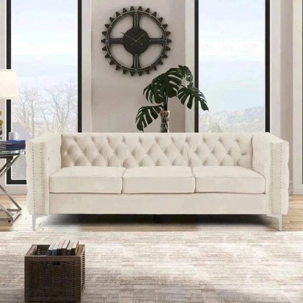 Non Chesterfield Sofa Set - A Crown Furniture