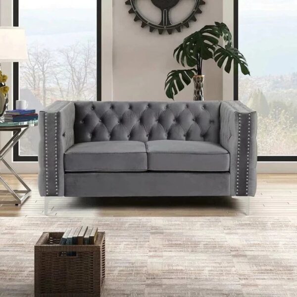 Non Chesterfield Sofa Set - A Crown Furniture