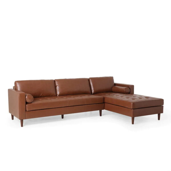 Onfhaidh Sectional Sofa Set In Pu Leatherette - A Crown Furniture