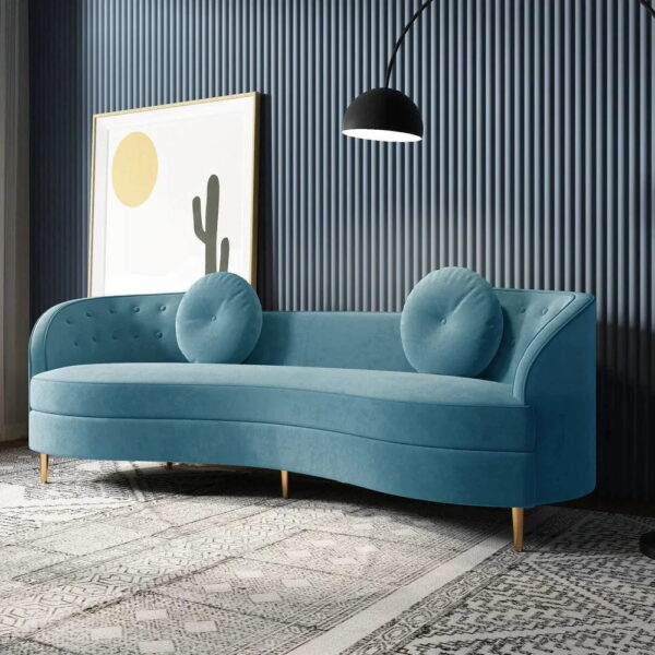 Portis Luxury Modern Suede Sofa Set - A Crown Furniture