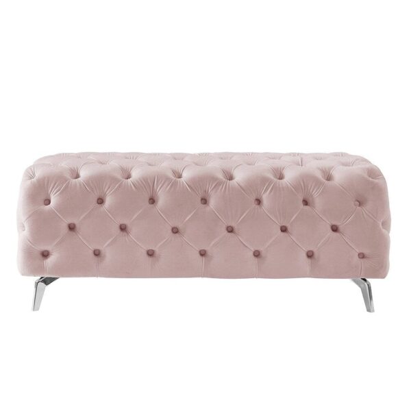 Zen Suede Lounger In Blush Pink Color - A Crown Furniture