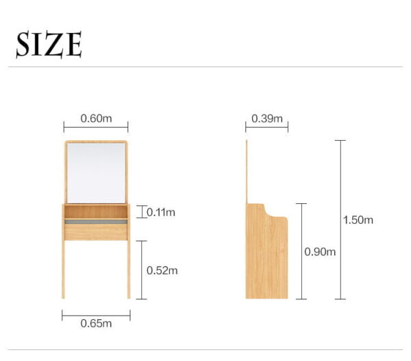 Synergy Dressing Table In Plywood Mica - A Crown Furniture