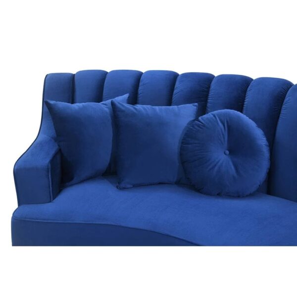 Choise Round Modern Suede Sectional Sofa - A Crown Furniture