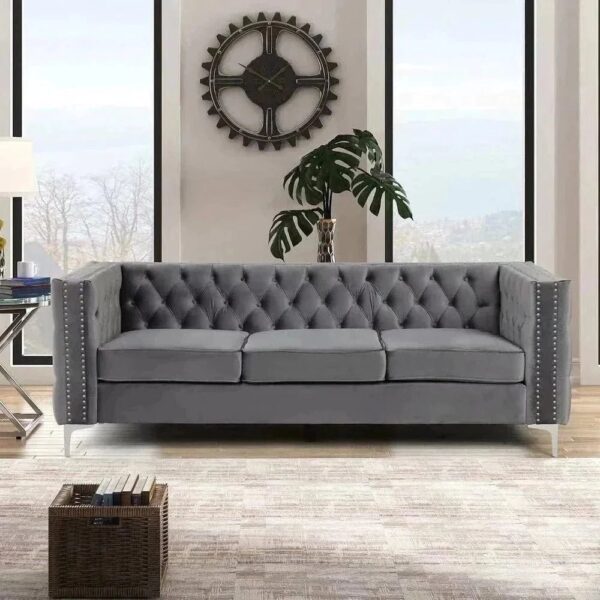 Non Chesterfield Sofa Set - A Crown Furniture