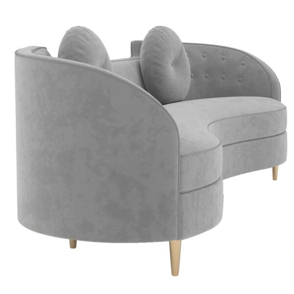 Portis Luxury Modern Suede Sofa Set - A Crown Furniture