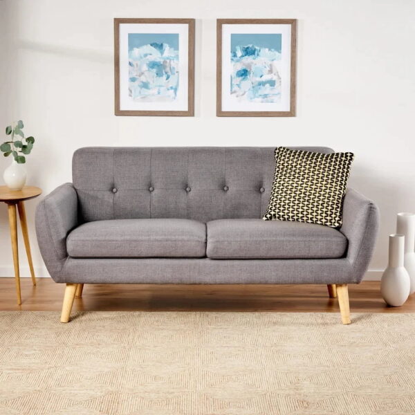 Cesium Modern Sofa Set In Molfino - A Crown Furniture